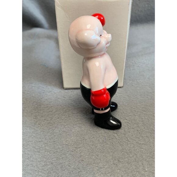 Danbury Mint Piggies Collection Porcelain Pig HamFisted Figurine 1980s - Picture 3 of 7